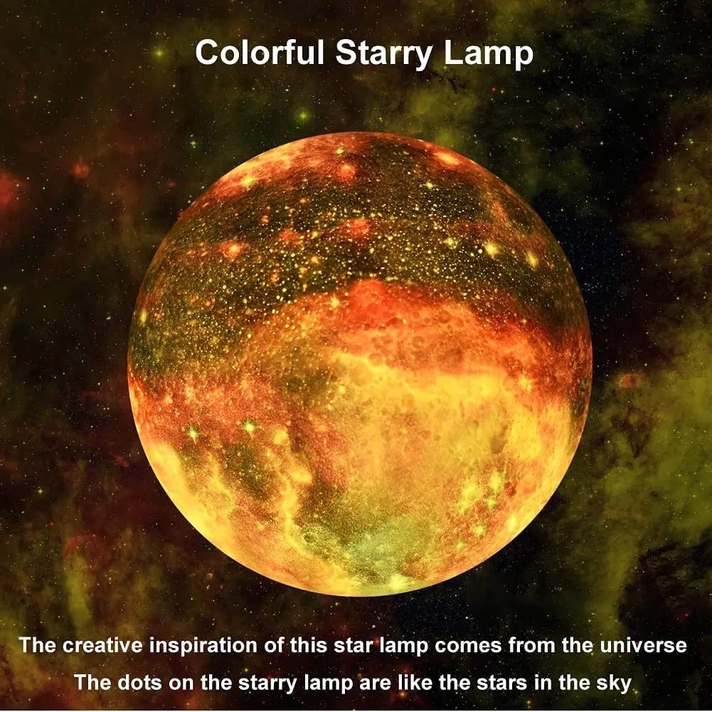 Galaxy Moon Lamp