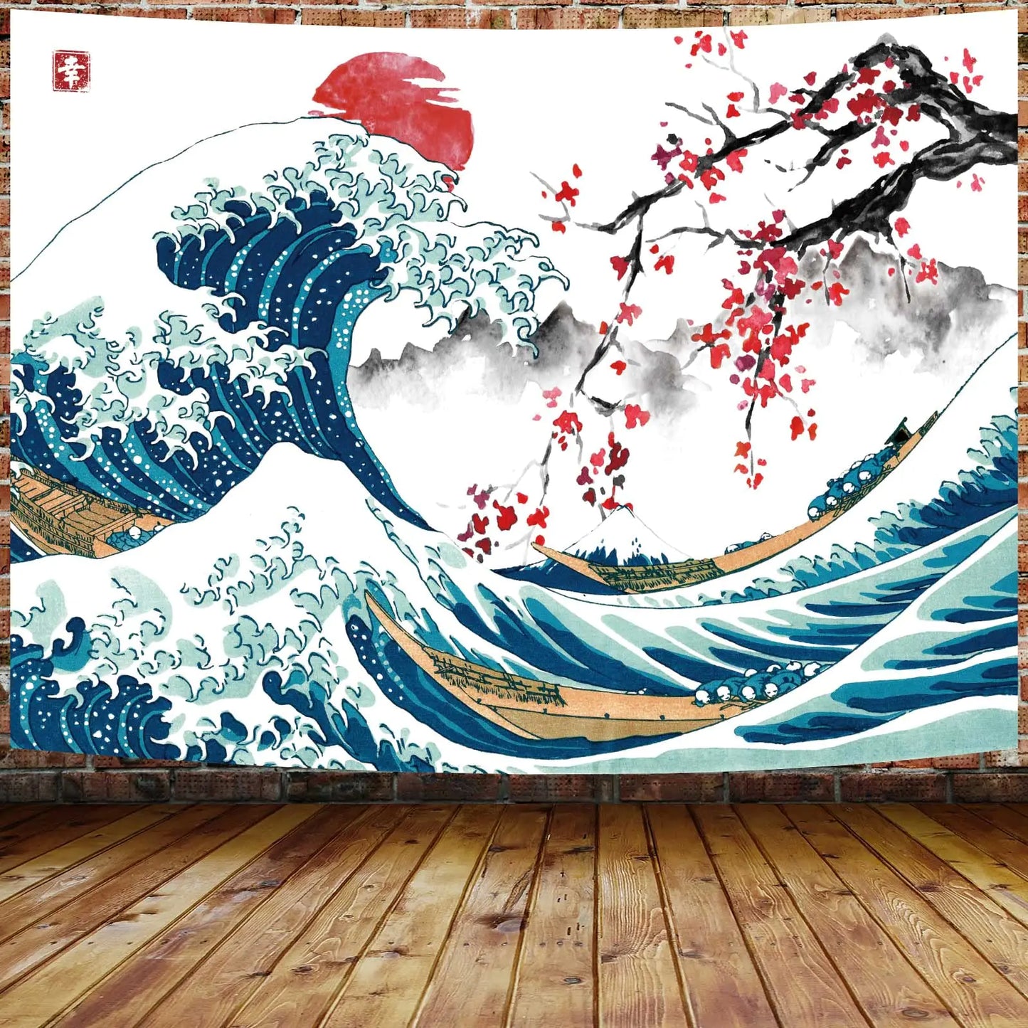 The Great Wave Wall Tapestry