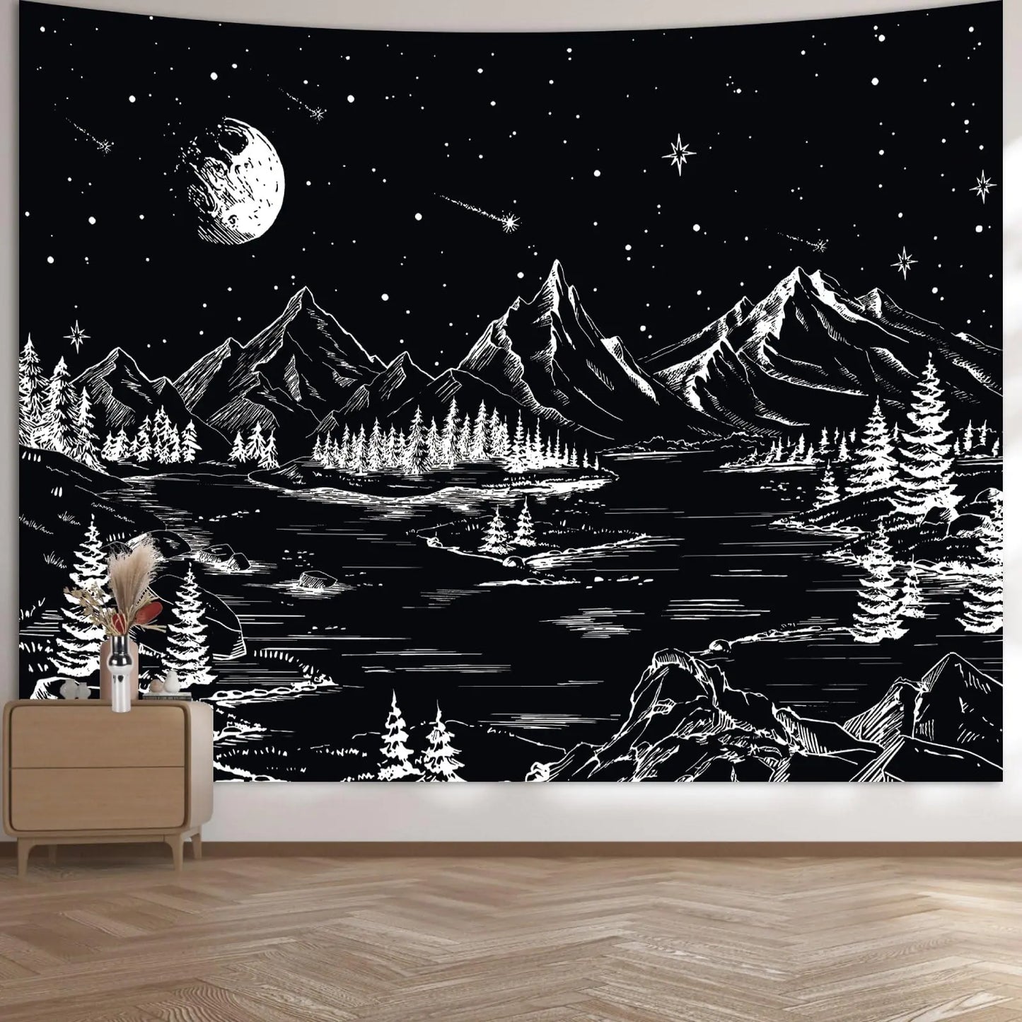 Oversized Nightscape Tapestry