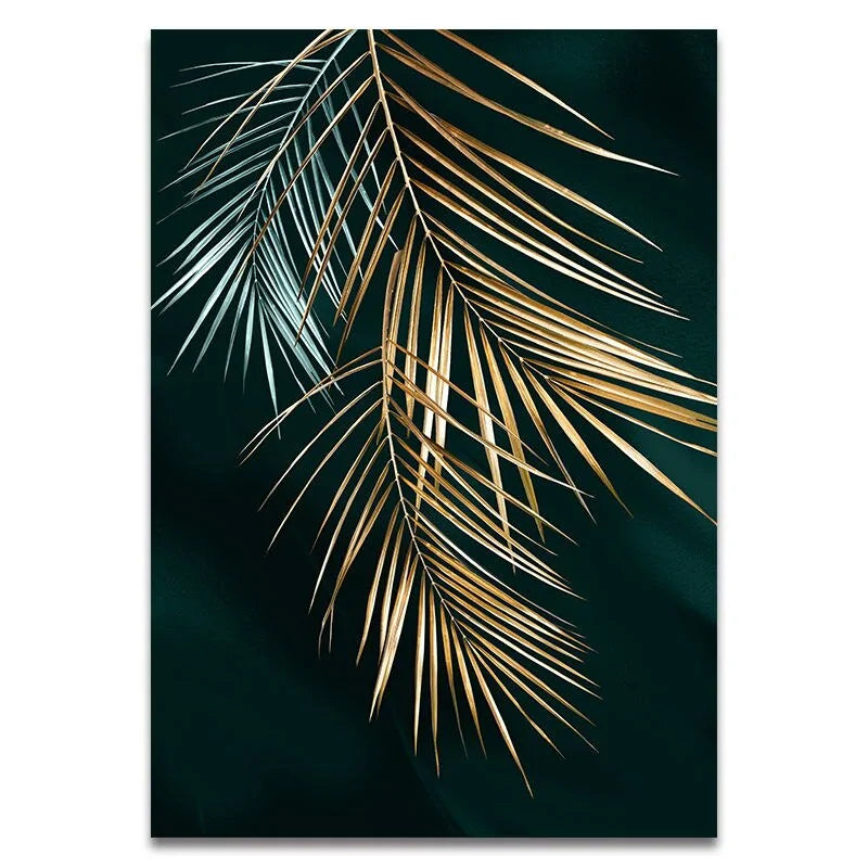 Golden Plant Prints