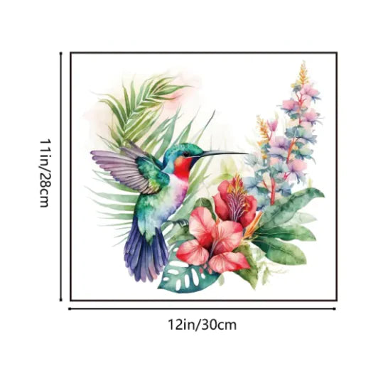 Hummingbird Toilet Sticker