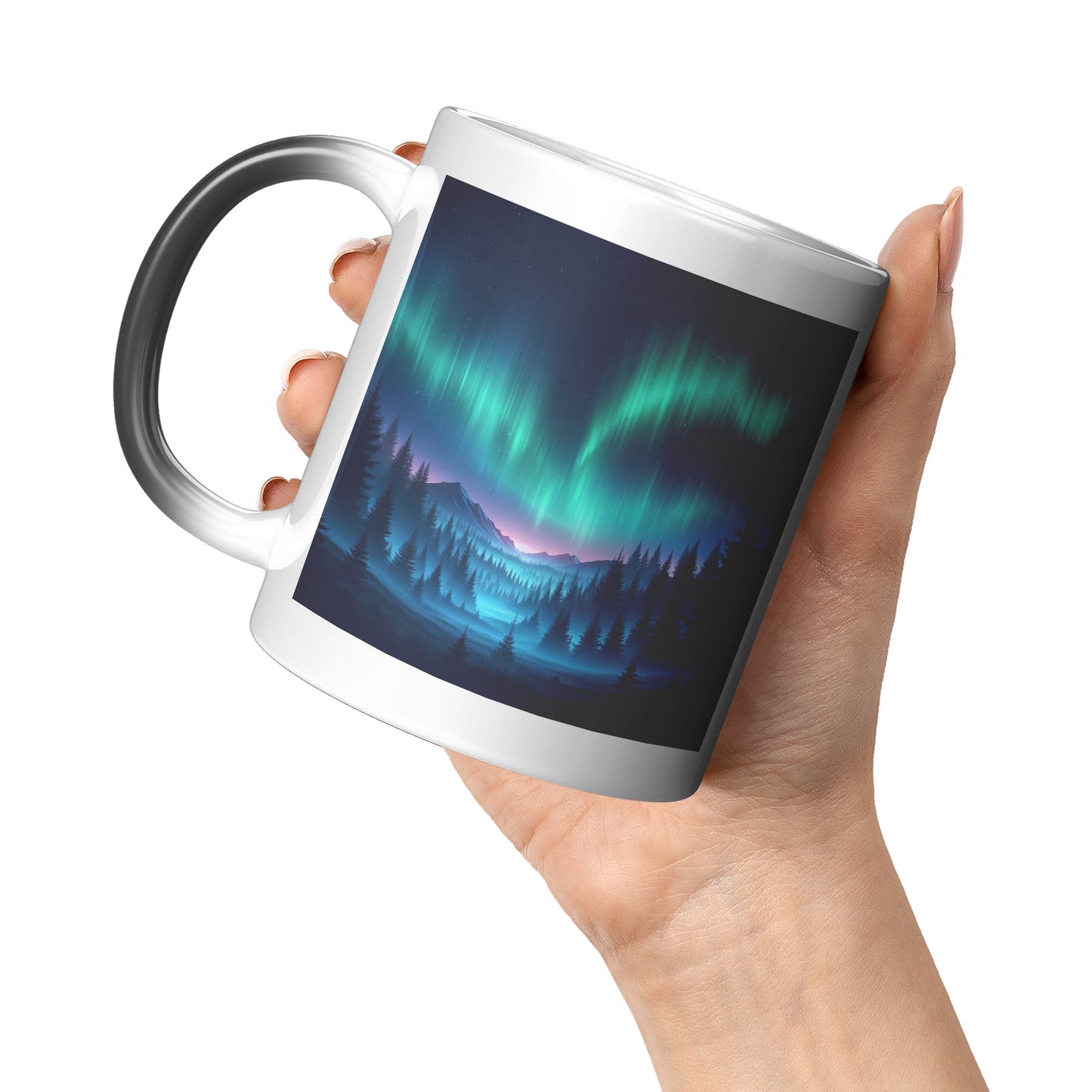 Aurora Borealis Magic Mug