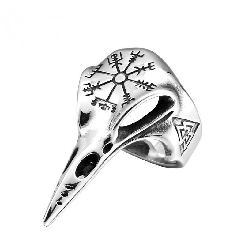 Sigil Raven Skull Ring