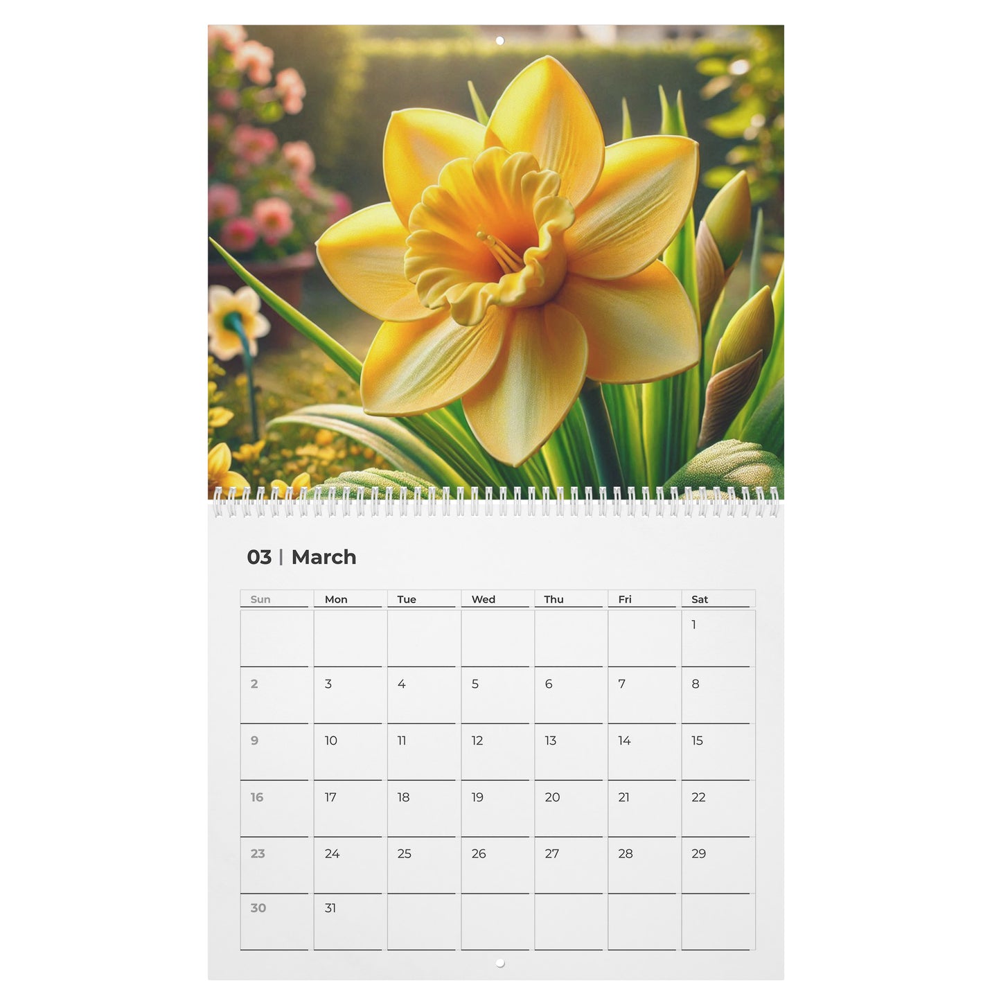 Birth Month Flowers Calendar