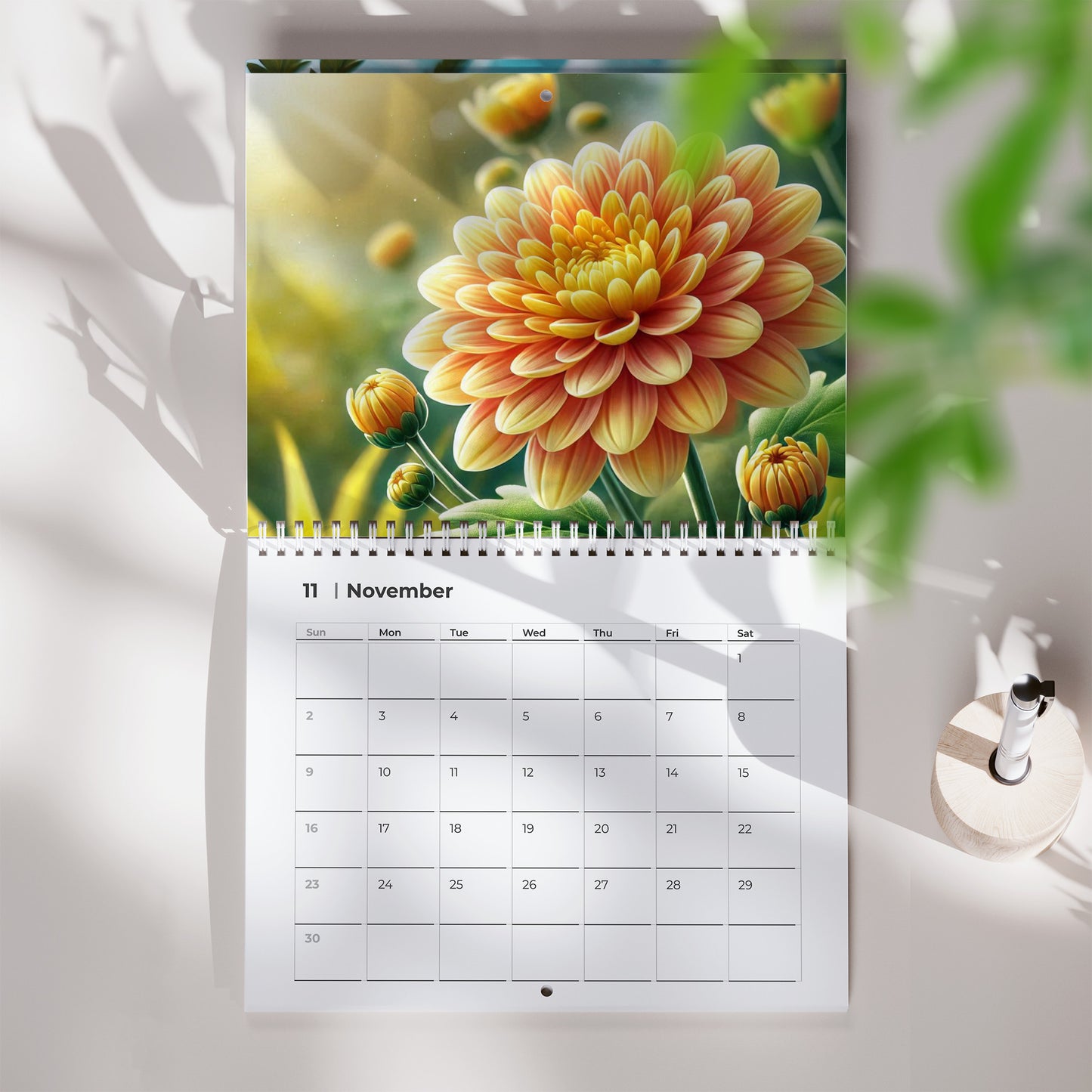Birth Month Flowers Calendar