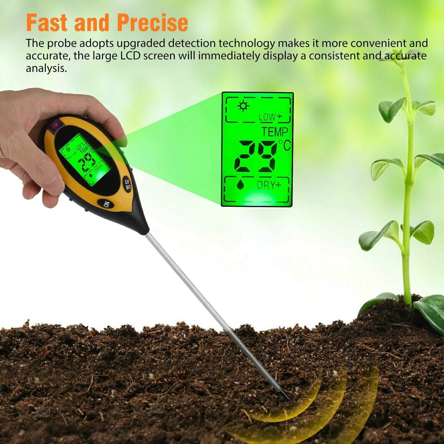 4-in-1 Digital Soil Tester