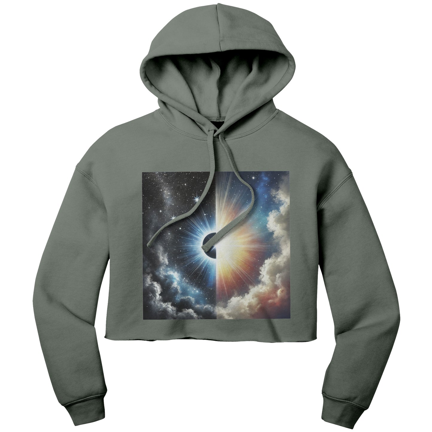 Cropped Cosmic Creation Hoodie