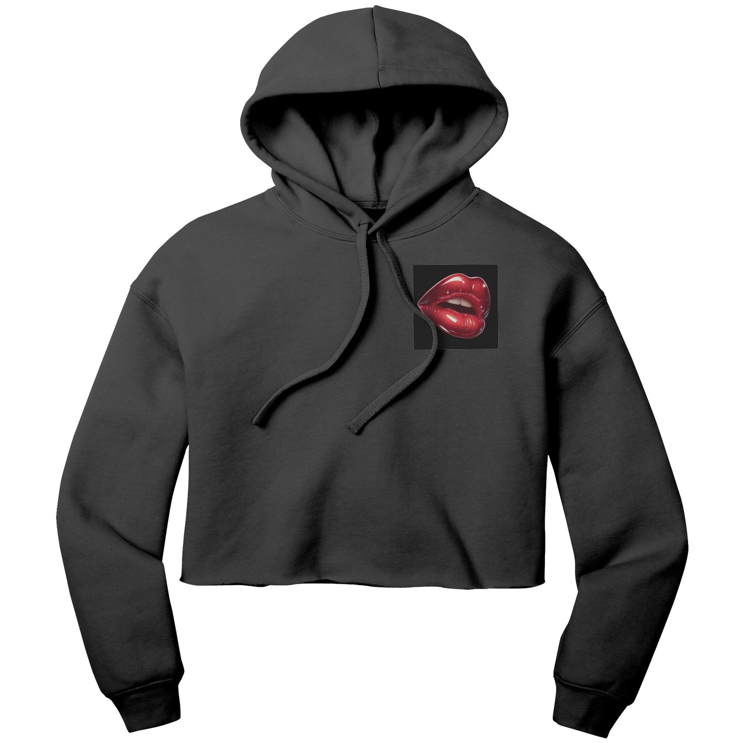 Cropped Cherry Lips Hoodie