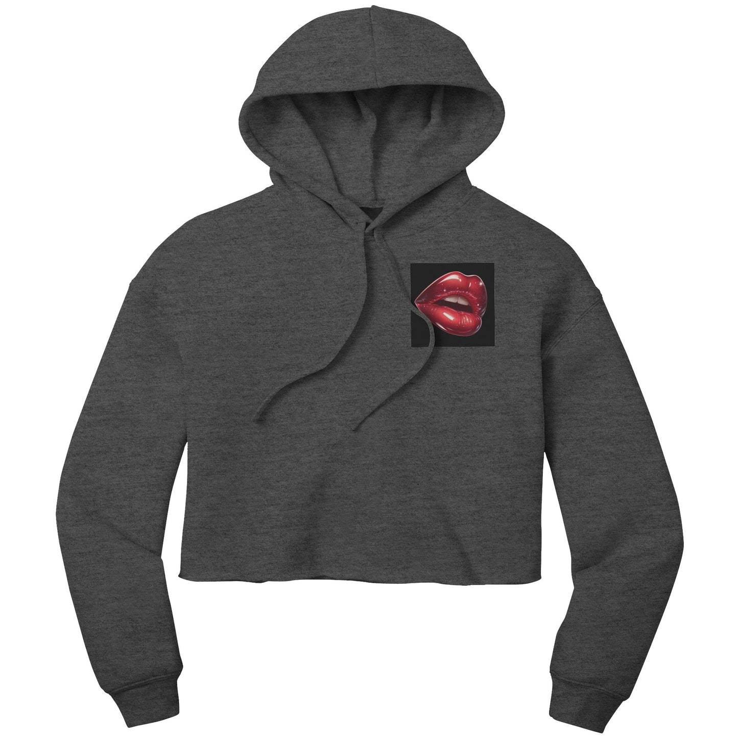 Cropped Cherry Lips Hoodie