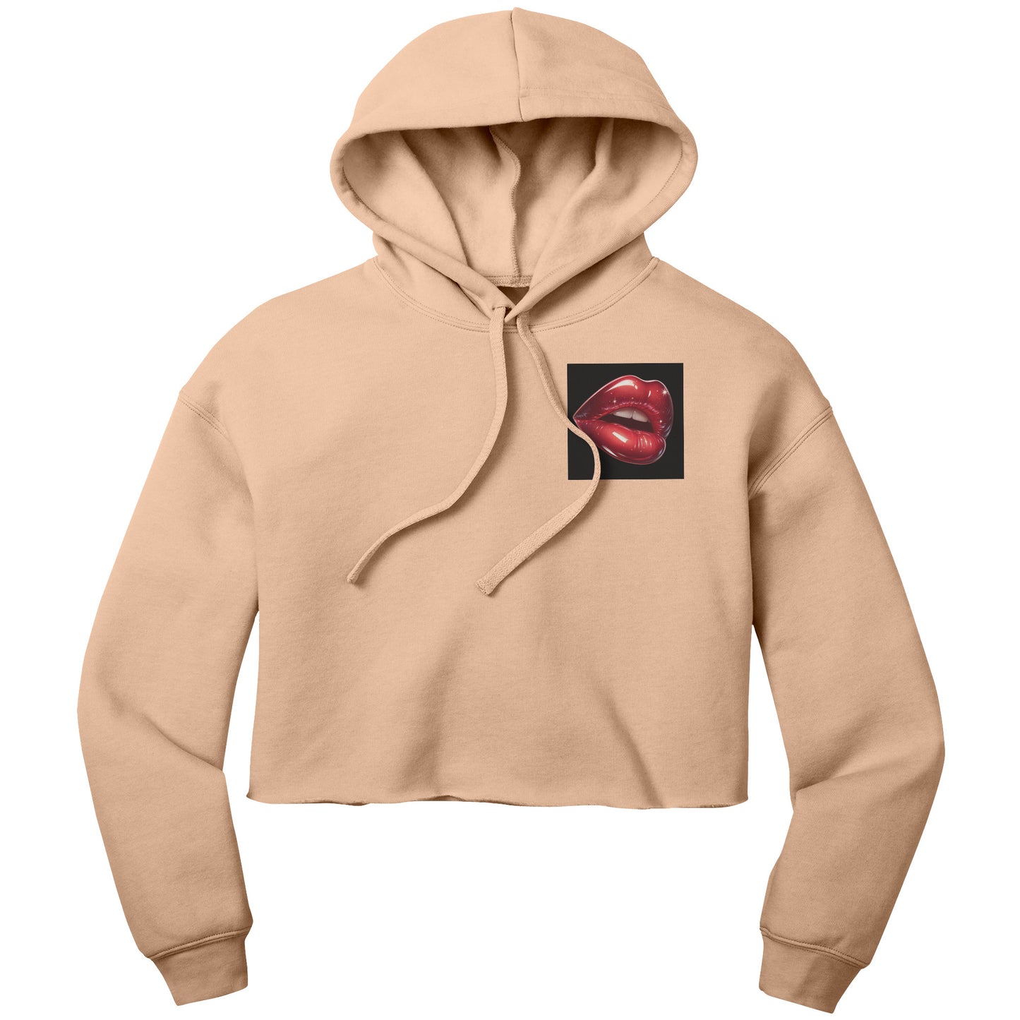 Cropped Cherry Lips Hoodie