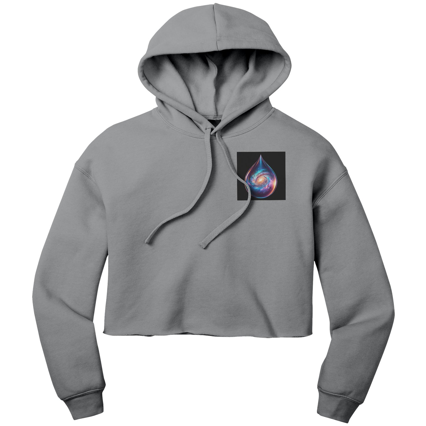 Cropped Galactic Tear Hoodie