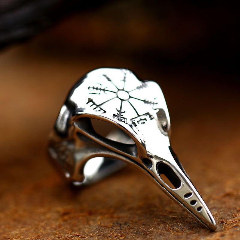Sigil Raven Skull Ring