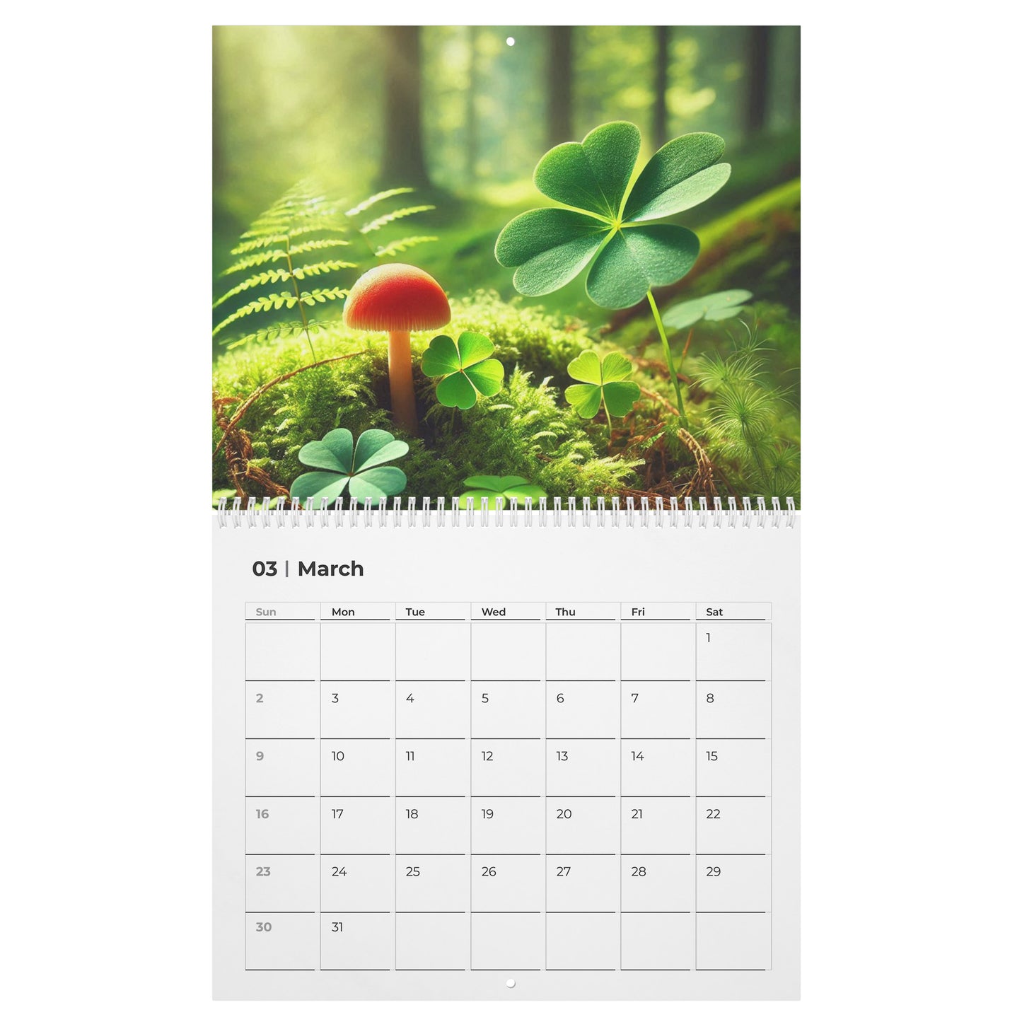 Fungi Fantasy Calendar