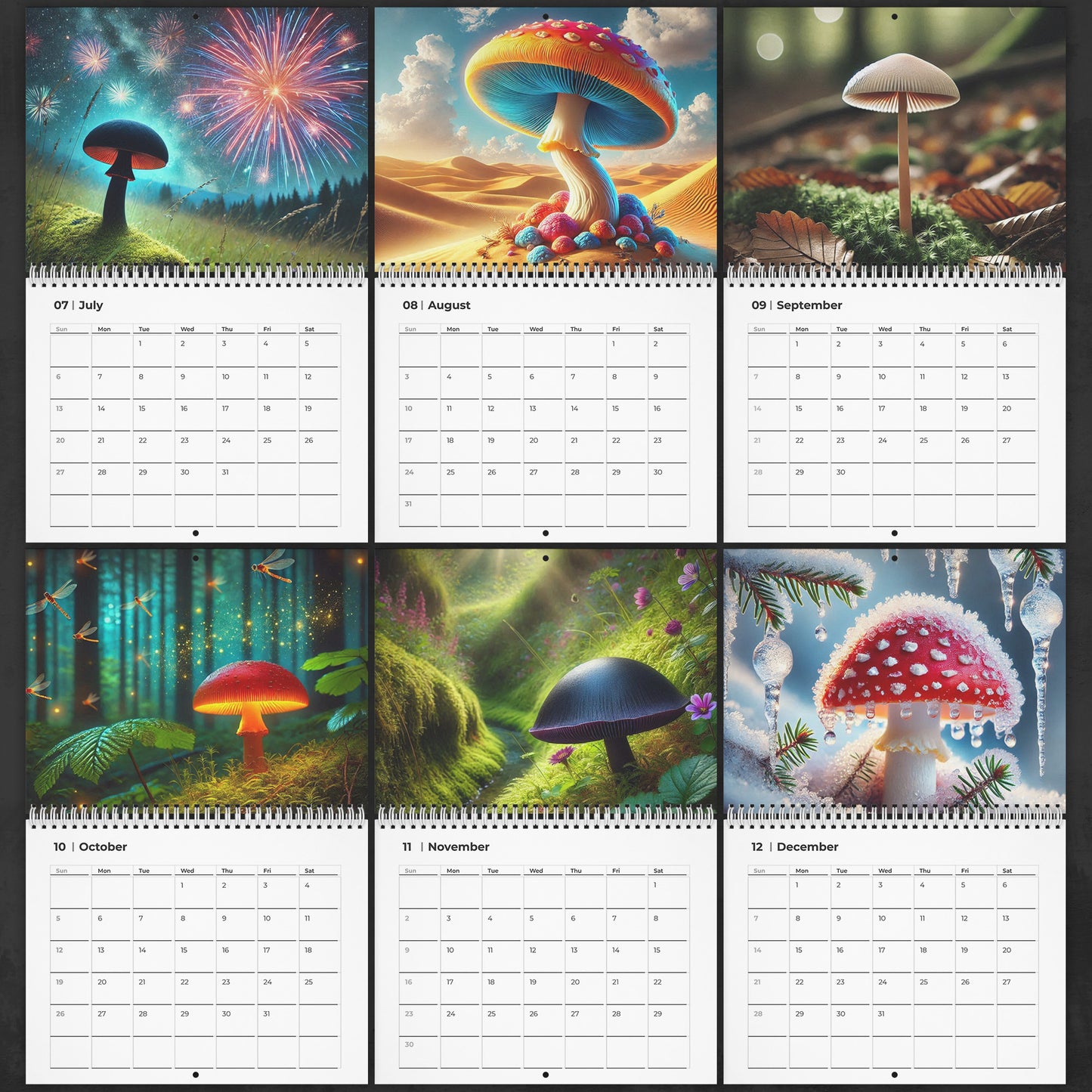 Fungi Fantasy Calendar