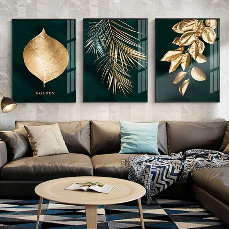 Golden Plant Prints
