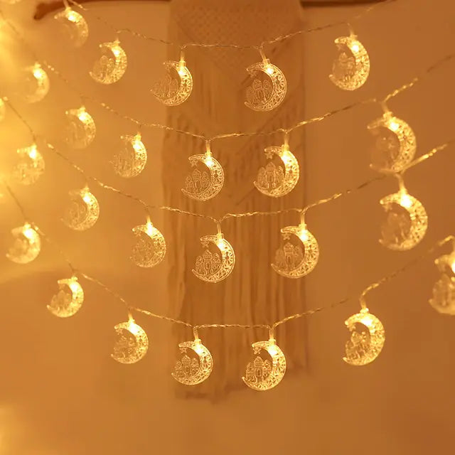 Moon Star Led String Lights