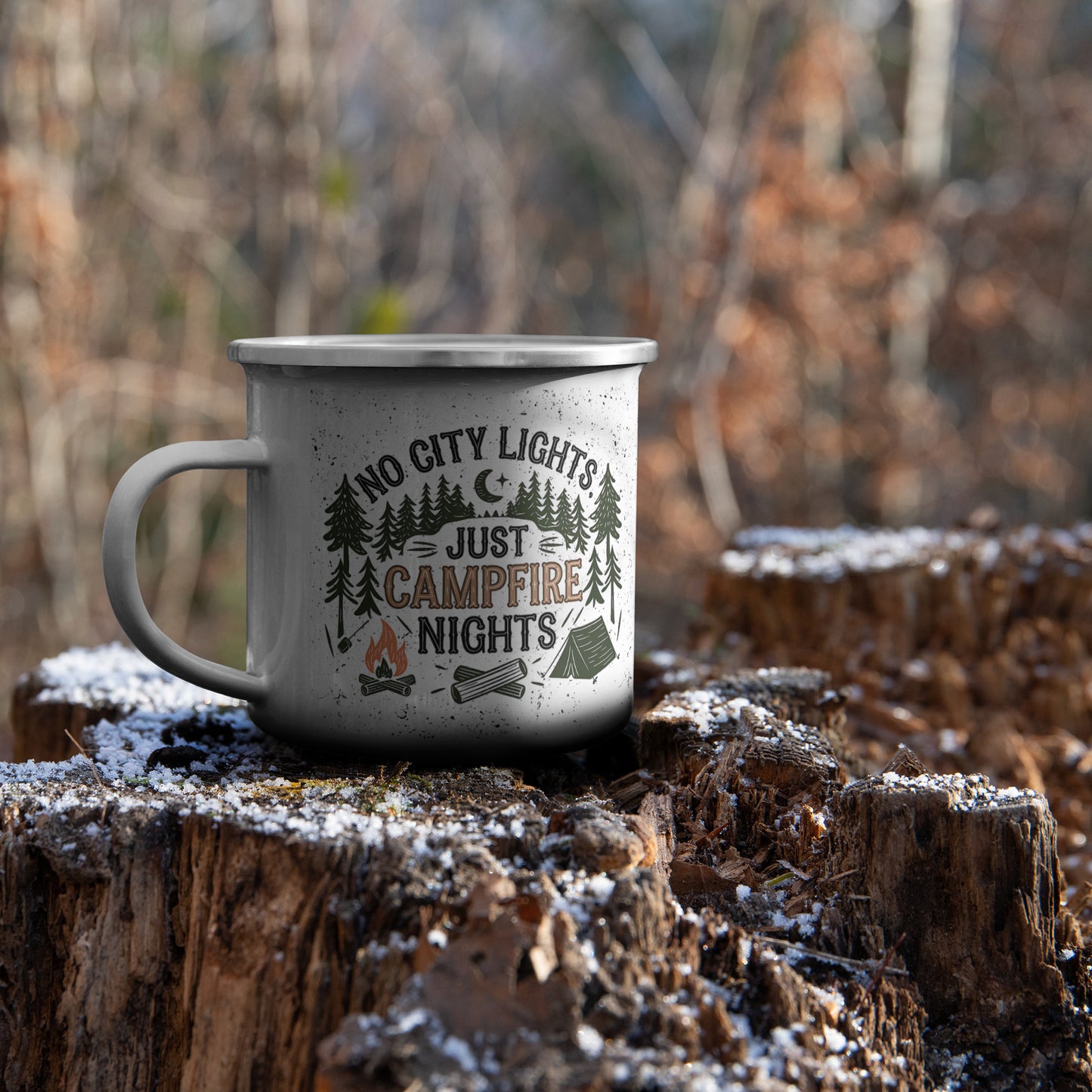 No City Lights Camping Mug