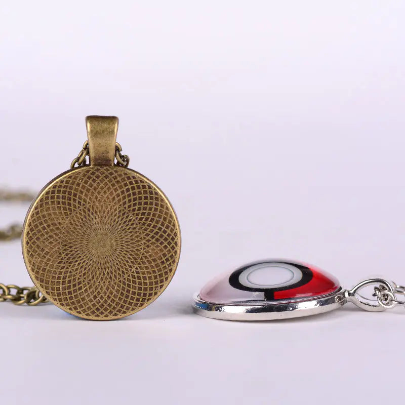 Vintage World Map Glass Pendant Necklace