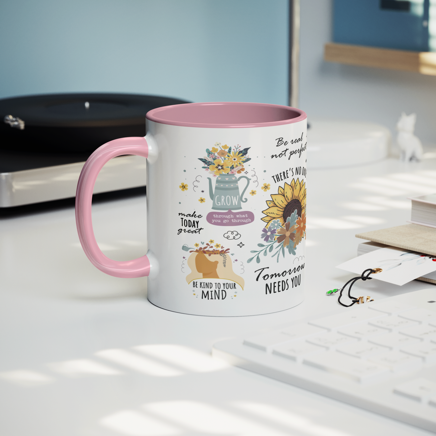 Positive_Affirmations_Mug_Lifestyle_Record_Player_Mockup.png
