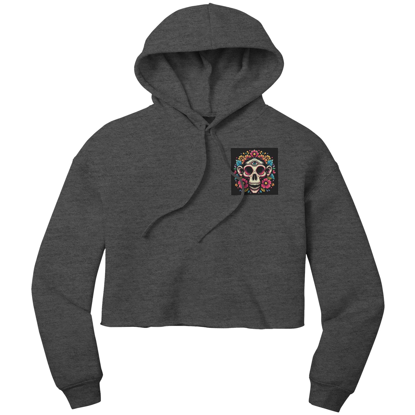 Cropped Monkey Skull Hoodie