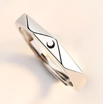 Minimalist Sun Moon Adjustable Ring