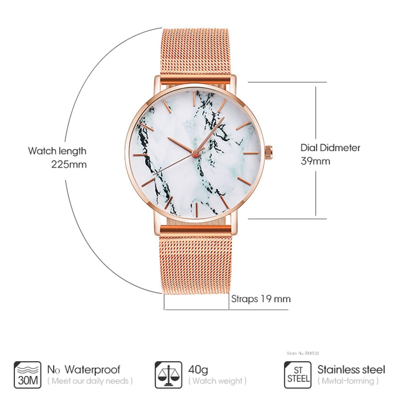 Women's Marble Quartz Fashion Watch