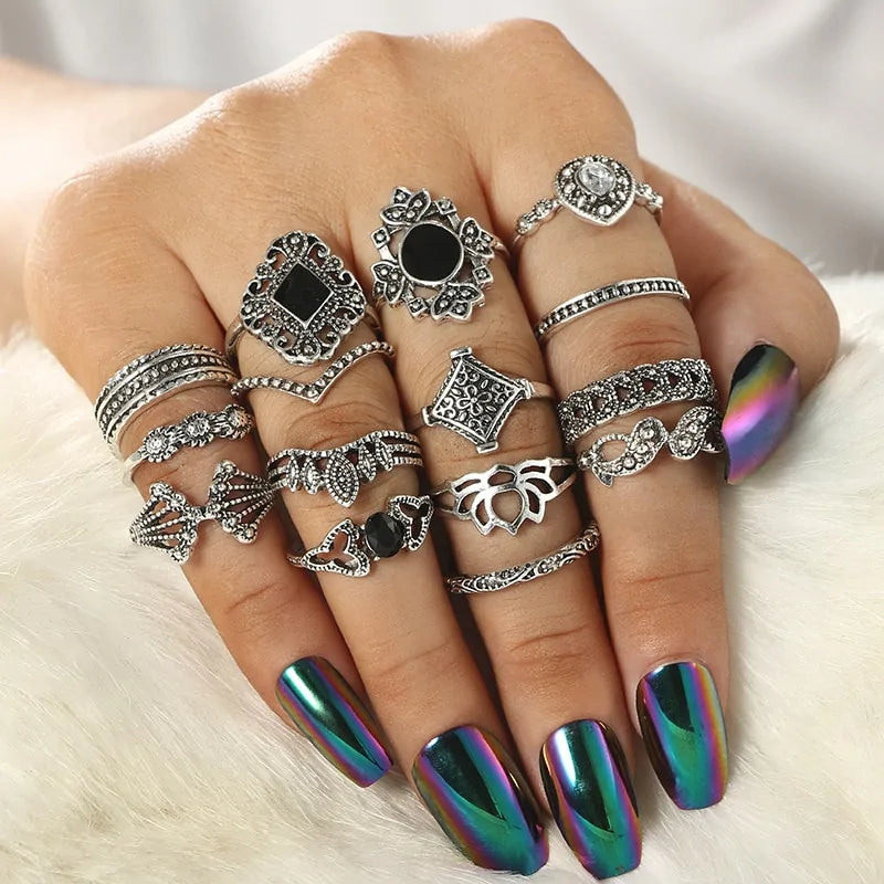 Twilight Tiers Ring Set