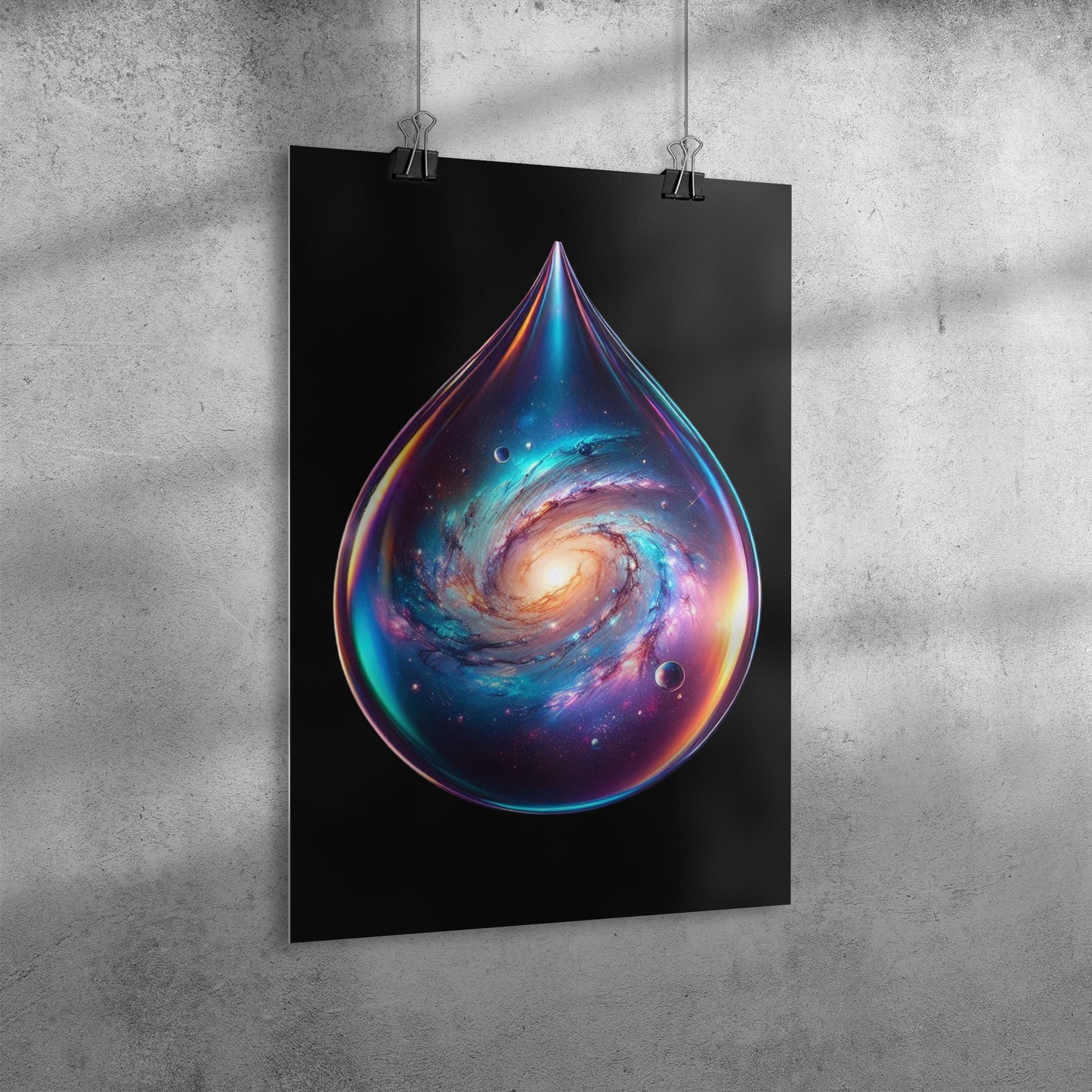 Galactic Teardrop Poster