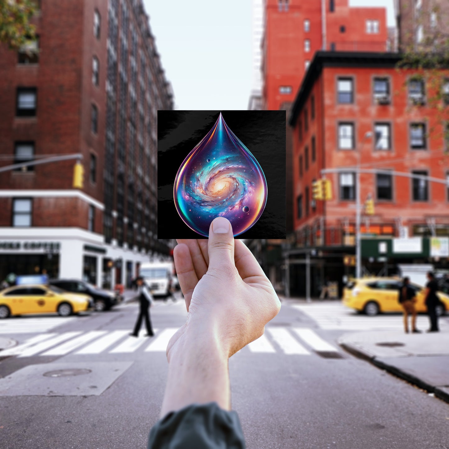 Galactic Teardrop Sticker