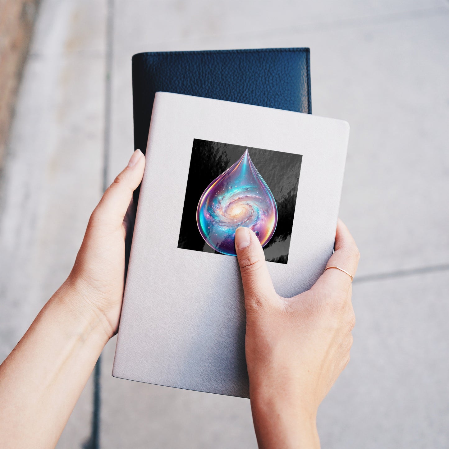 Galactic Teardrop Sticker