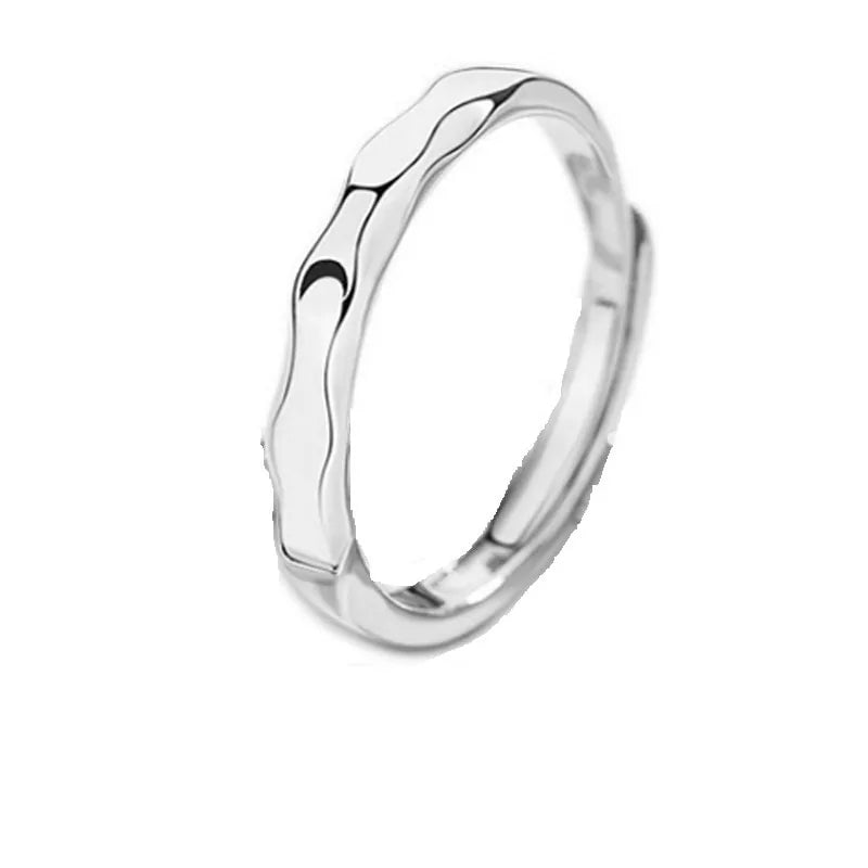 Minimalist Sun Moon Adjustable Ring