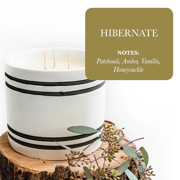 Striped Stone Candle