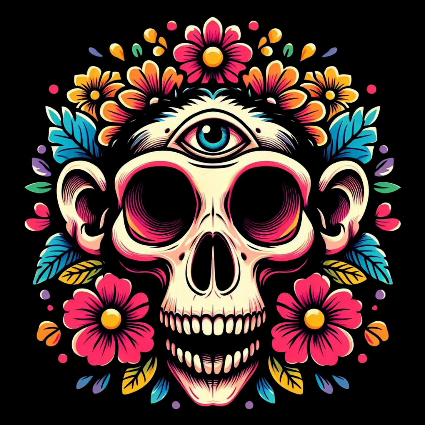 Cropped Monkey Skull Hoodie