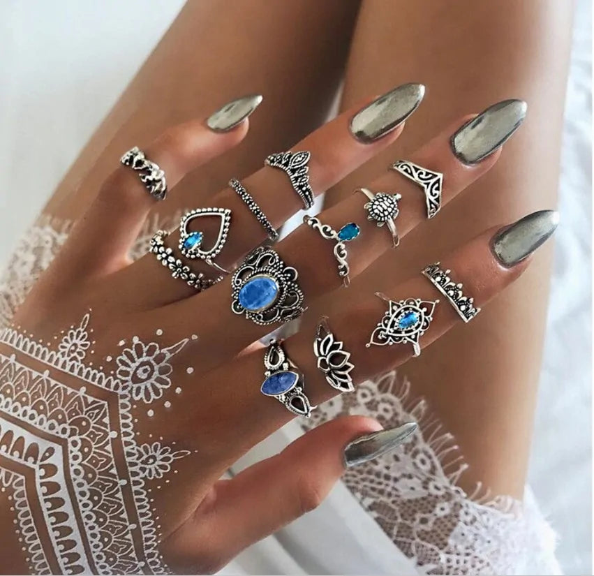 Twilight Tiers Ring Set