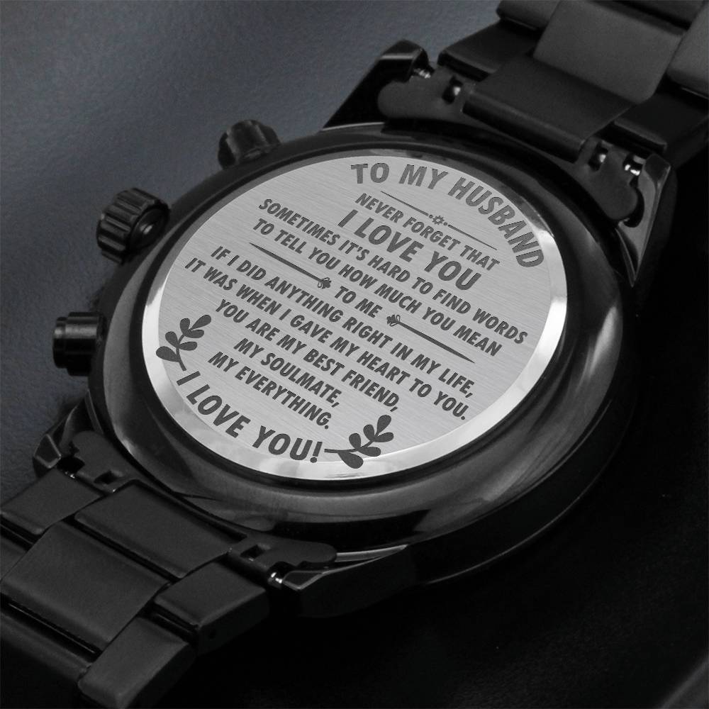 To My Husband - Metal Watch