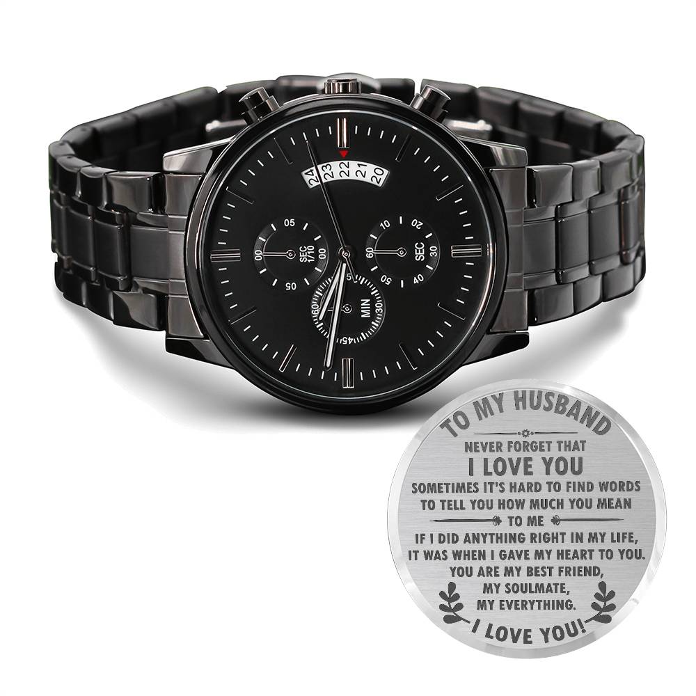 To My Husband - Metal Watch