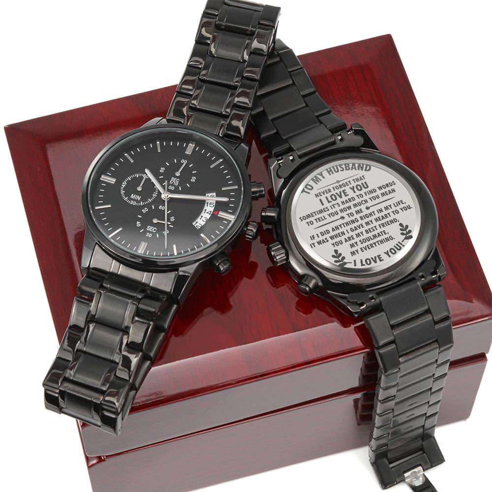 To My Husband - Metal Watch