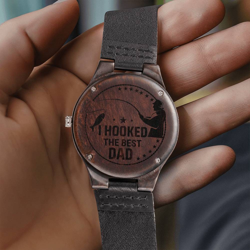 Fishing Dad - Wooden Watch