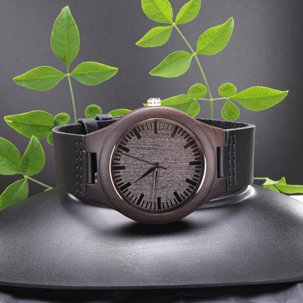 Fishing Dad - Wooden Watch