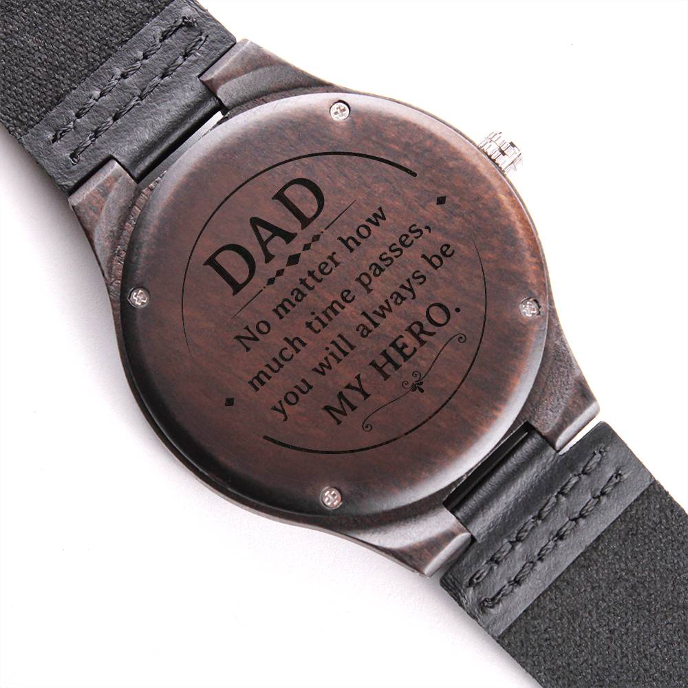 Hero Dad - Wooden Watch