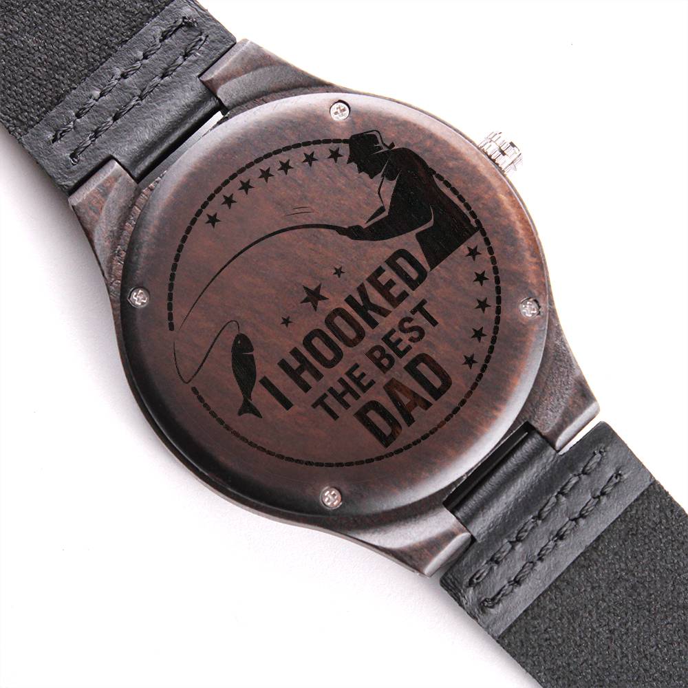 Fishing Dad - Wooden Watch