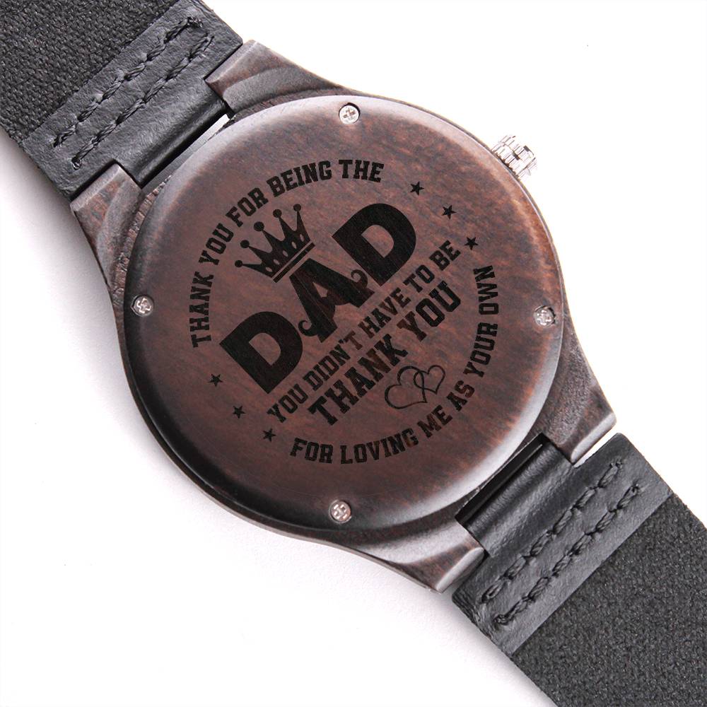 Step Dad - Wooden Watch