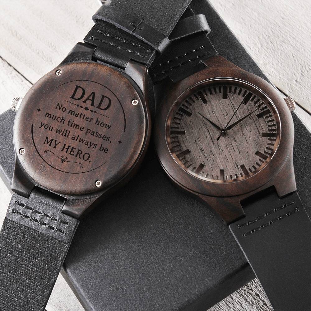 Hero Dad - Wooden Watch