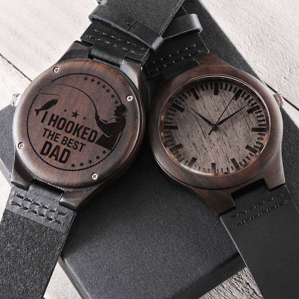 Fishing Dad - Wooden Watch