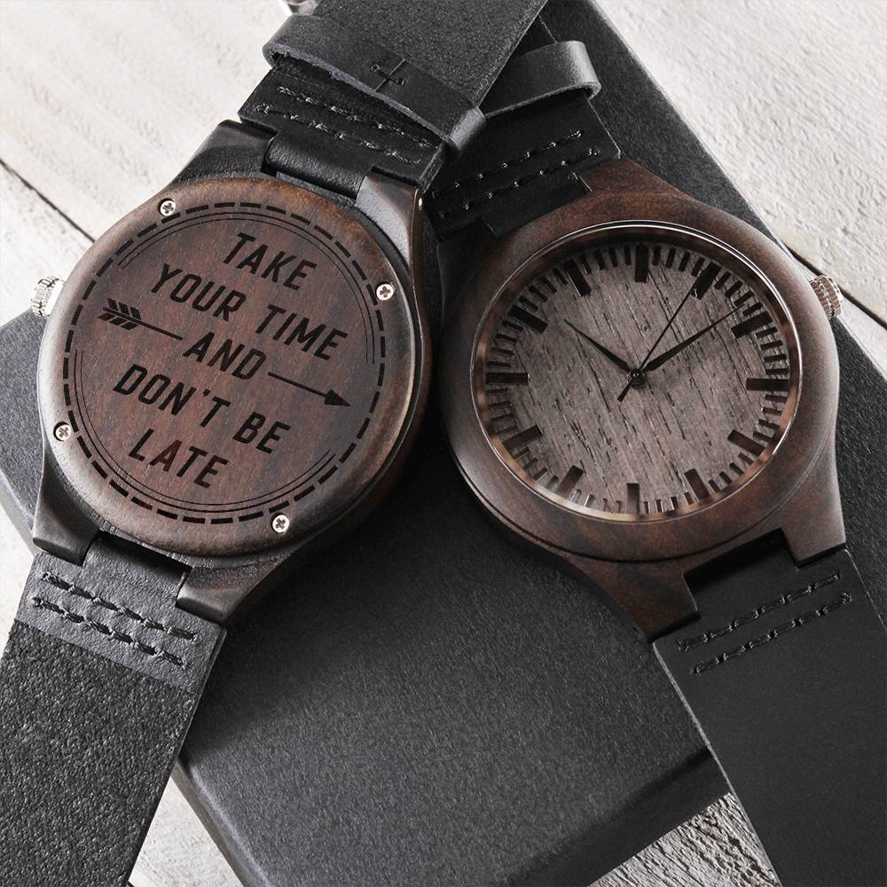 Patient & Timely - Wooden Watch