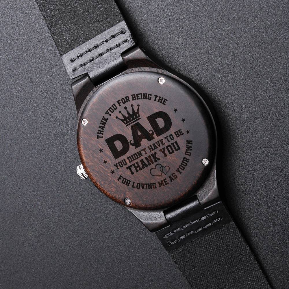 Step Dad - Wooden Watch