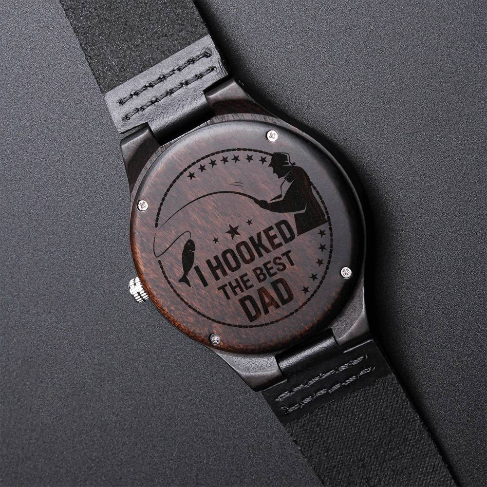 Fishing Dad - Wooden Watch