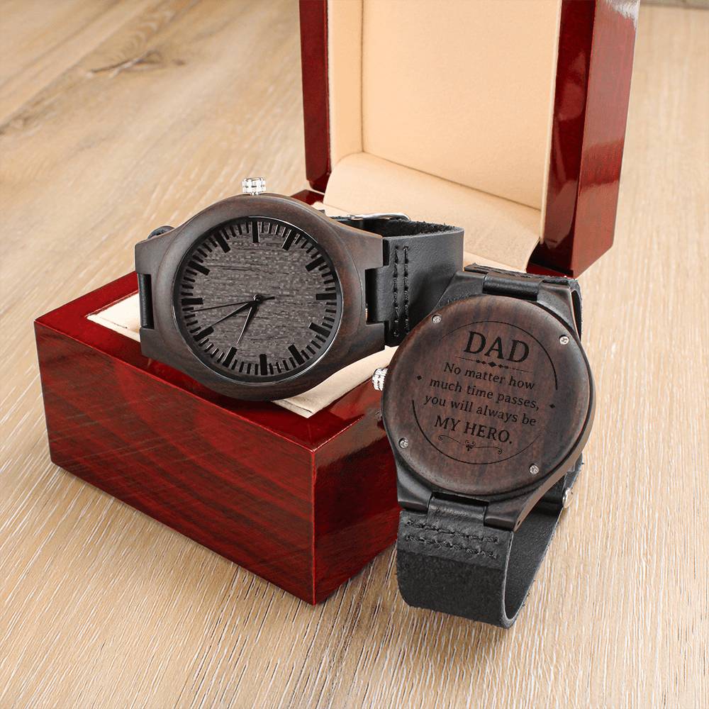 Hero Dad - Wooden Watch