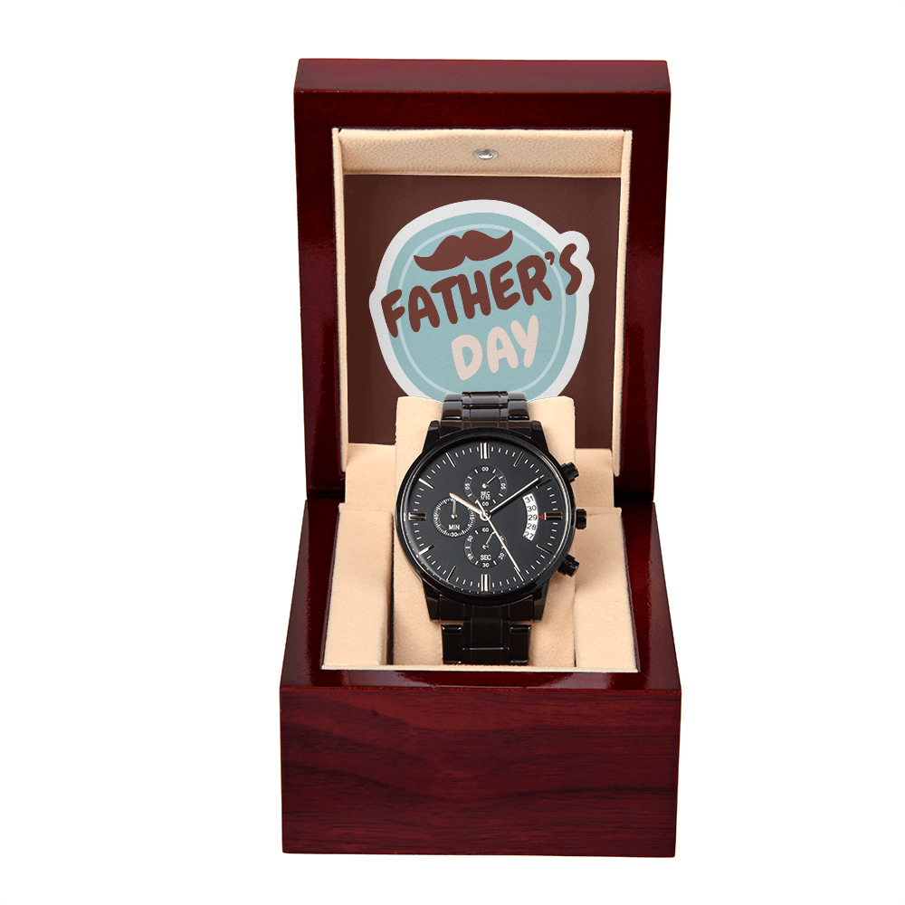 Fathers Day Mustache Watch & Gift Box