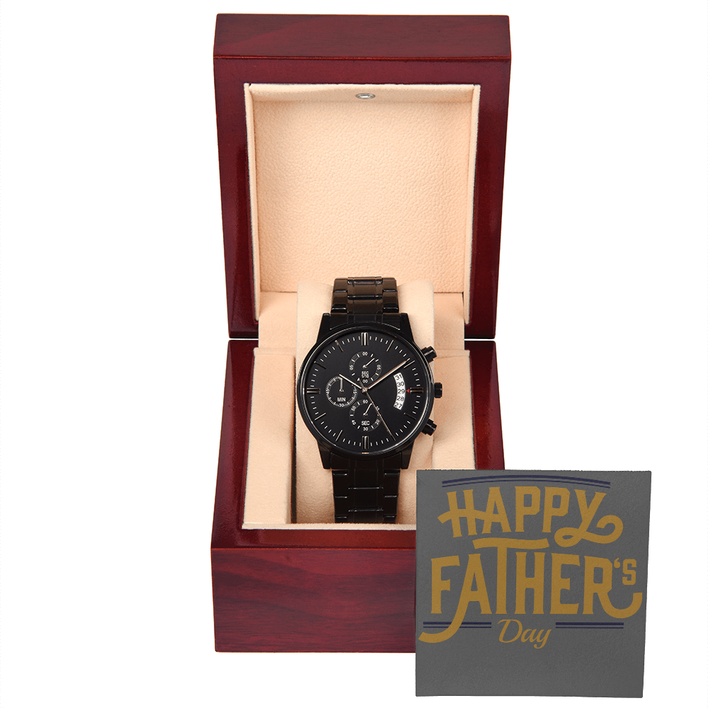 Happy Fathers Day Watch & Gift Box